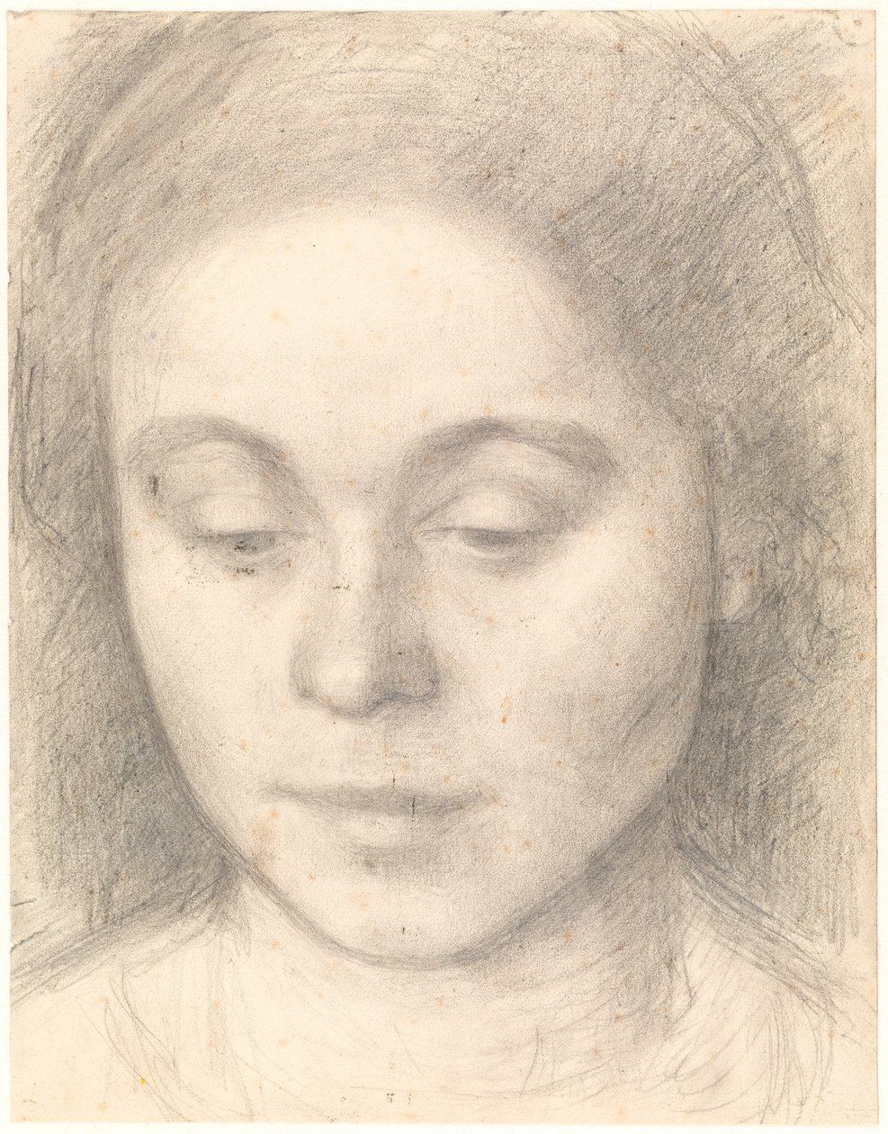 Porträt von Ida, der Frau des Künstlers von Vilhelm Hammershøi