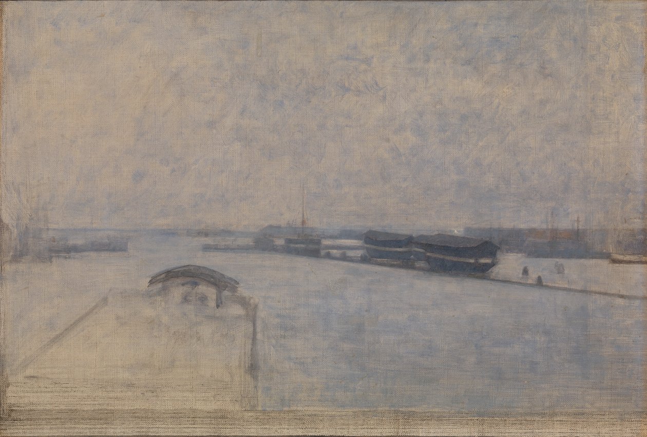 Blick von Kvæsthusgade über den Hafen von Kopenhagen von Vilhelm Hammershoi