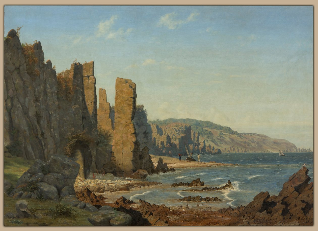 Strandformation auf Bornholm. Szene aus Rø von Vilhelm Kyhn