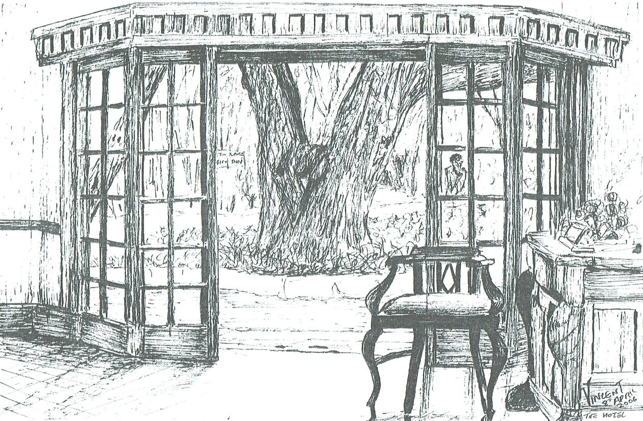 Hotelrezeption am Lake Naivasha, Kenia, 2006 von Vincent Alexander Booth