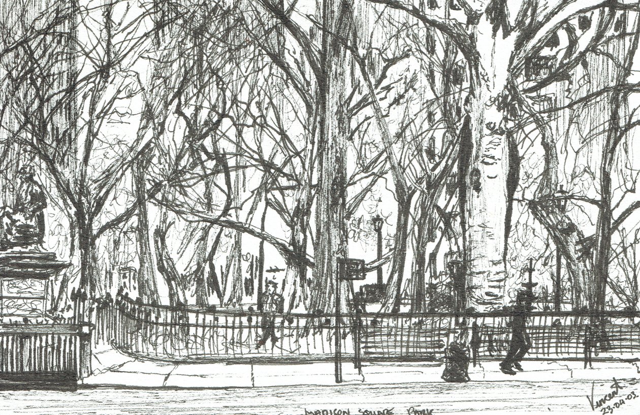 Madison Square Park New York, 2003 von Vincent Alexander Booth