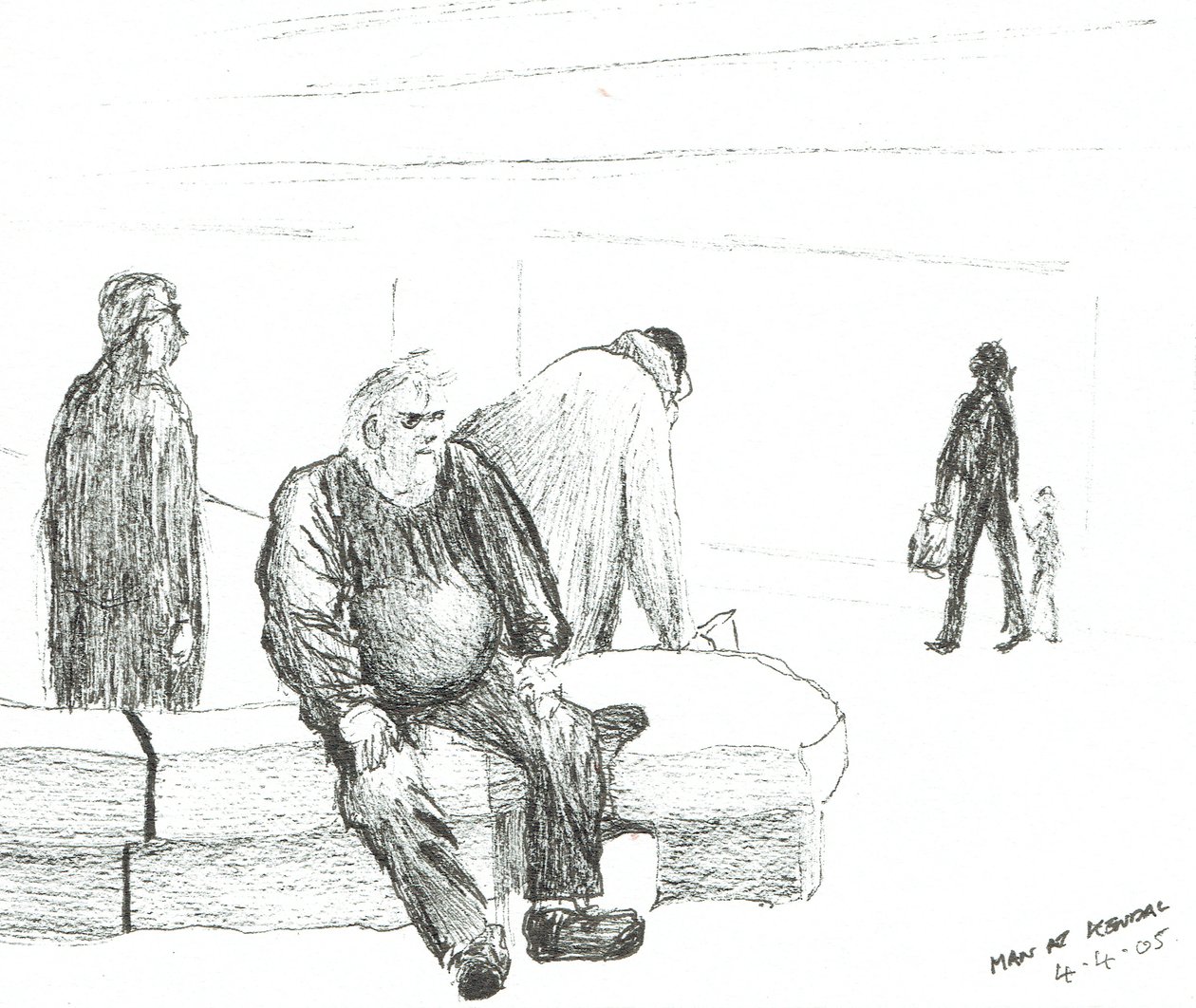 Mann in Kendal, 2005 von Vincent Alexander Booth