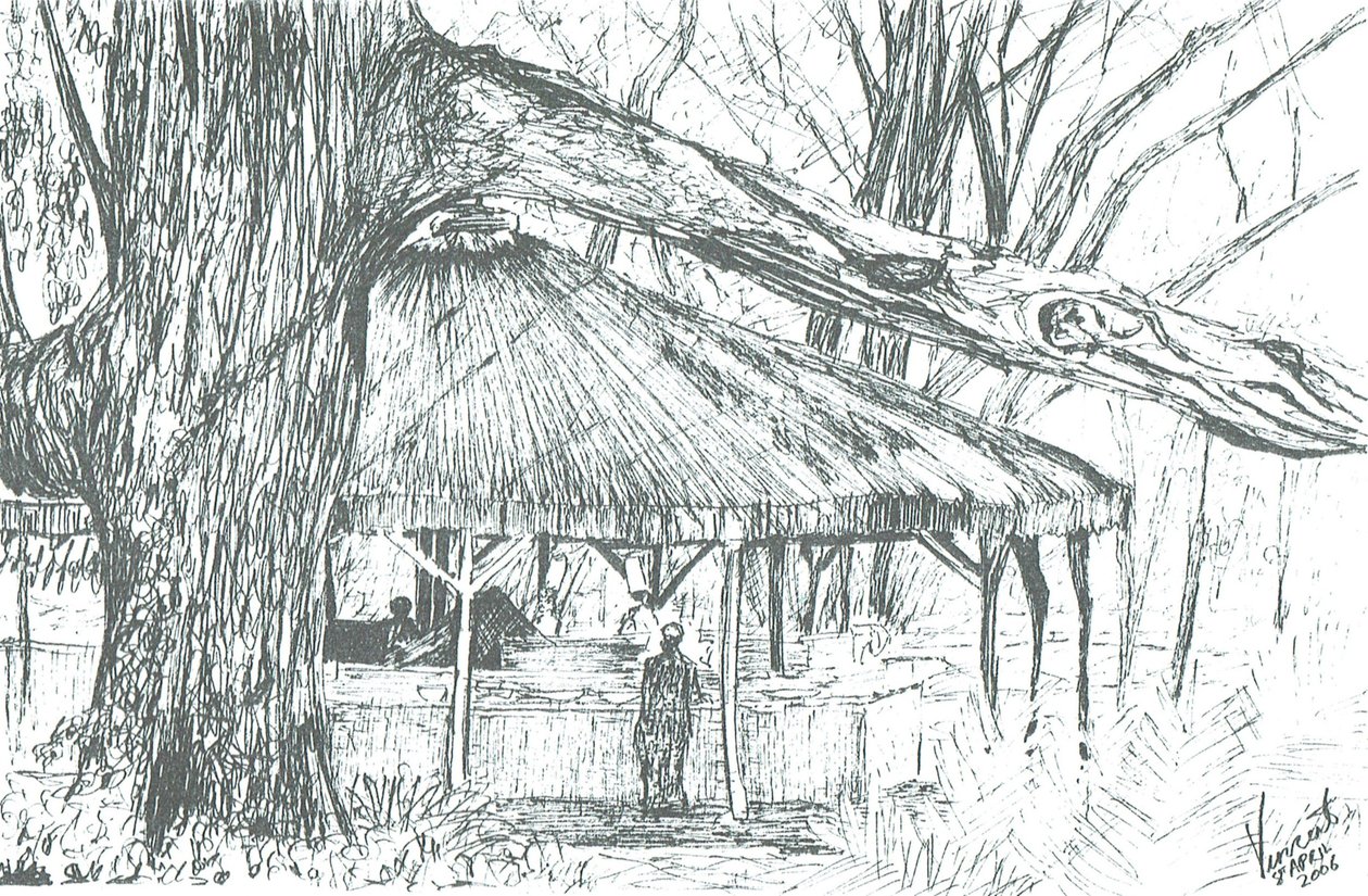 Outdoor-Bar, Lake Naivasha, 2006 von Vincent Alexander Booth
