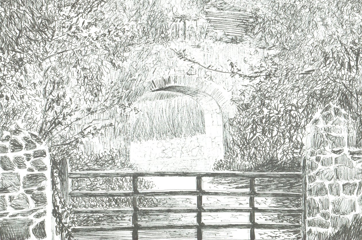 Weg unter Torbogen Isle of Wight, 2012 von Vincent Alexander Booth