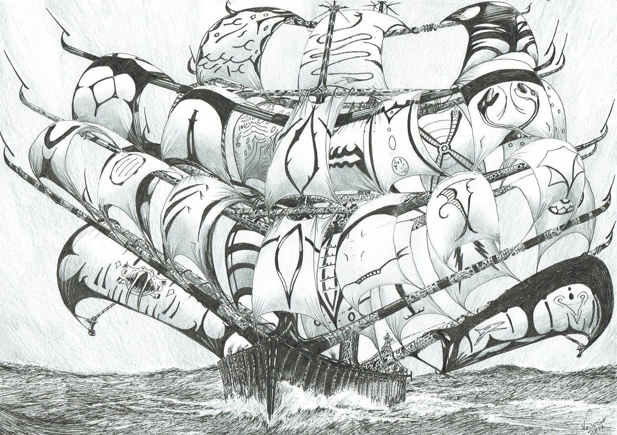 Sturmerschaffer Ostsibirisches Meer, 2017 von Vincent Alexander Booth