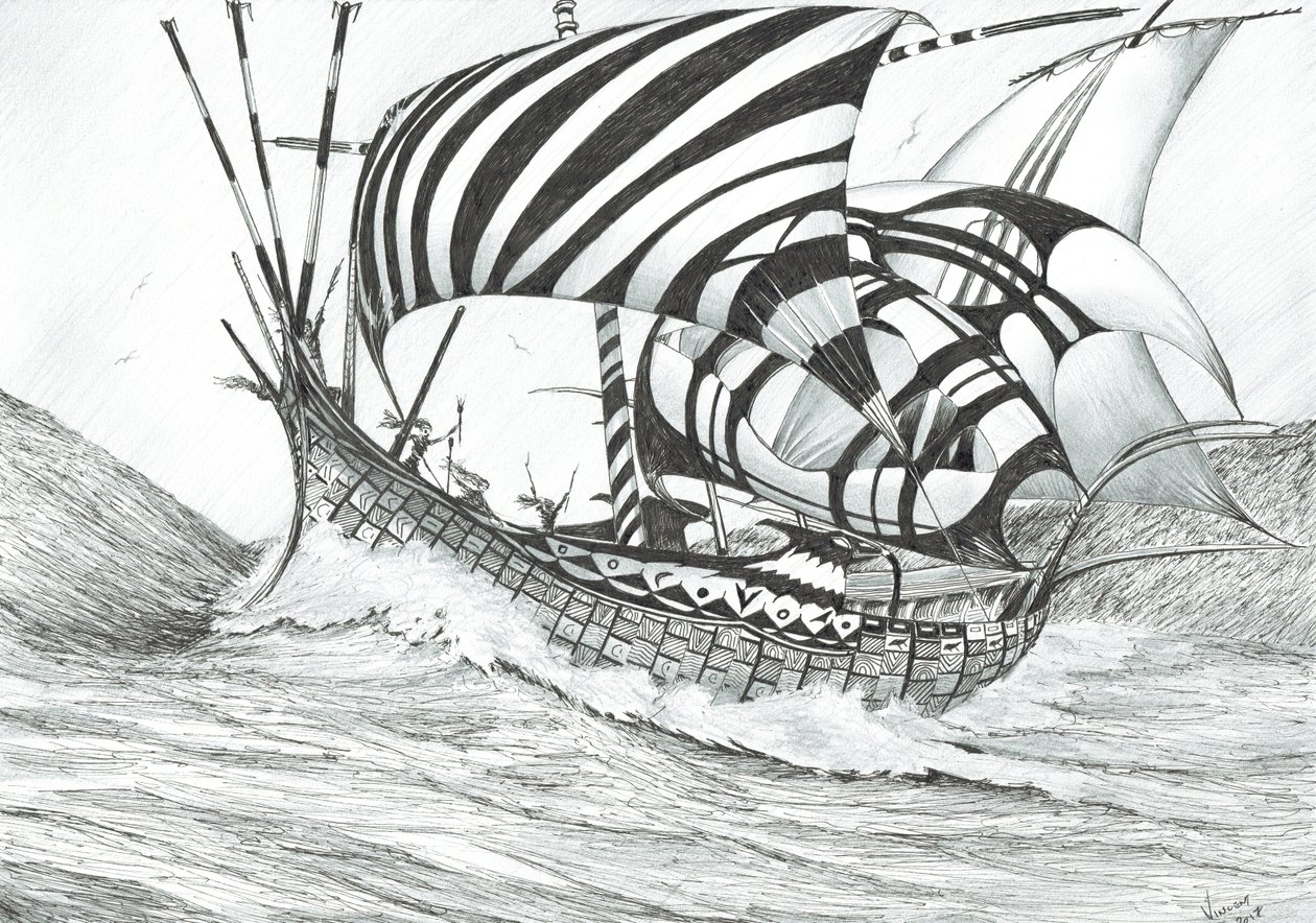 Sturmerschaffer Ionisches Meer, 2017 von Vincent Alexander Booth