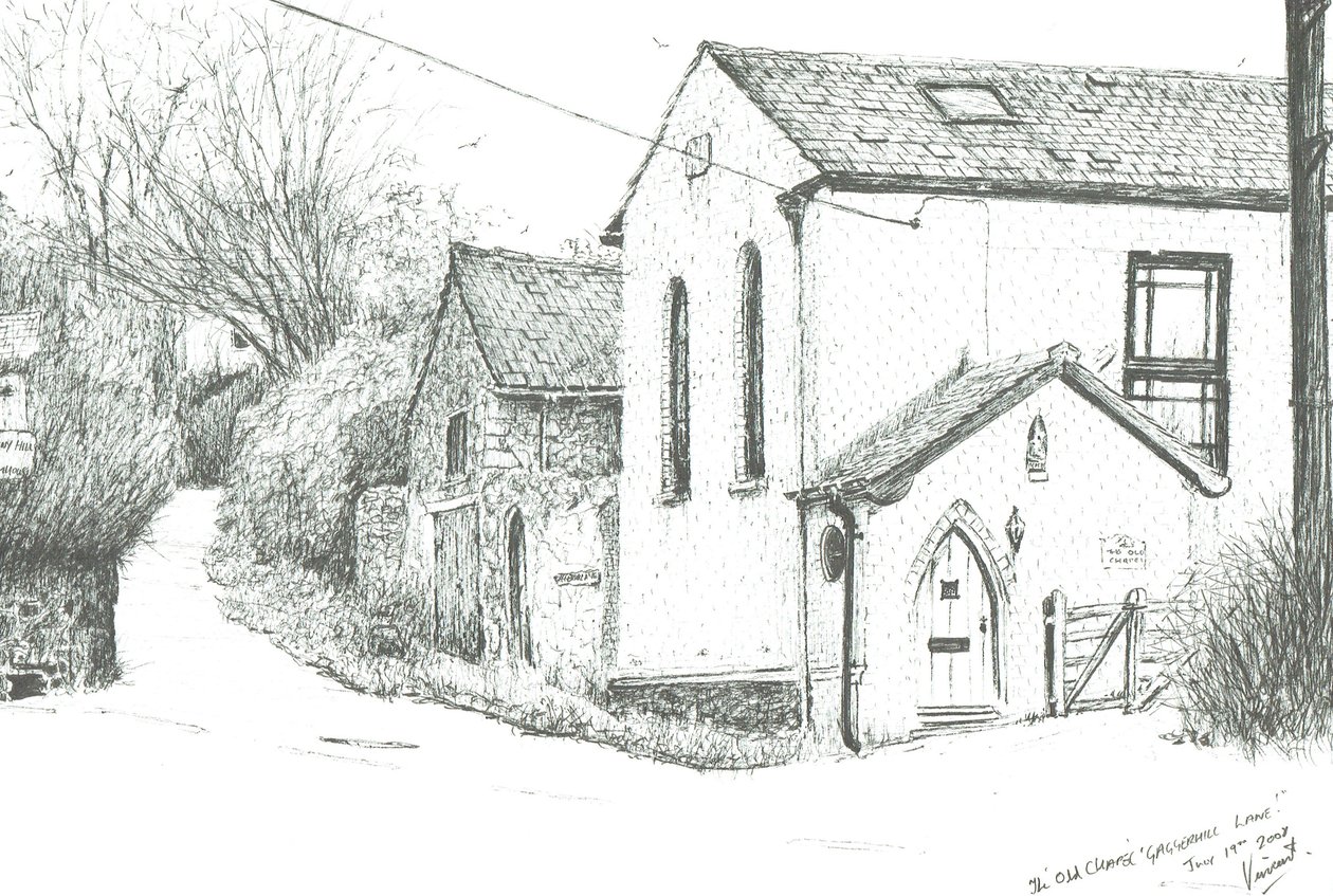 Die alte Kapelle, Brighstone Isle of Wight, 2008 von Vincent Alexander Booth