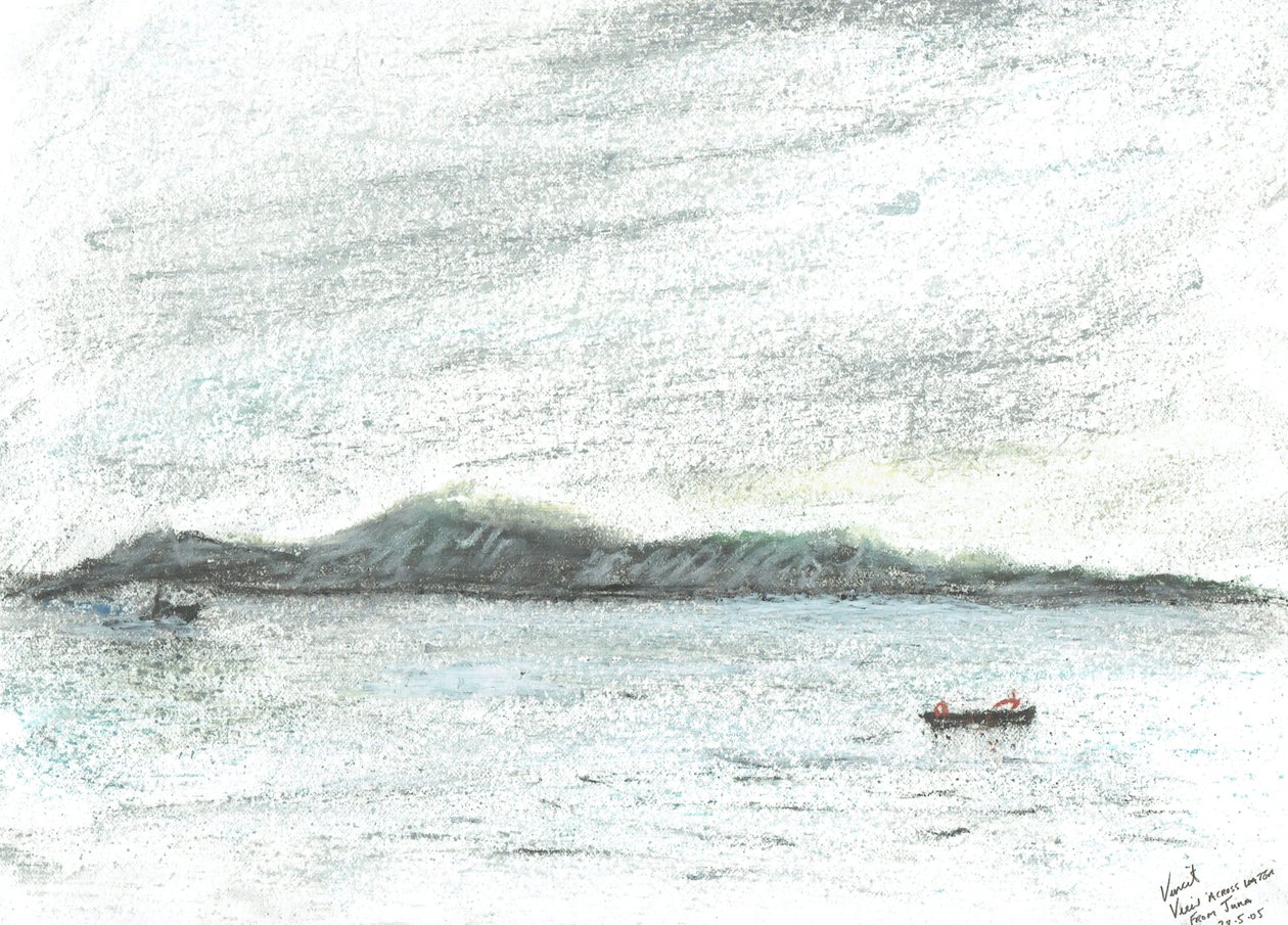 Blick über das Wasser von Jura von Vincent Alexander Booth