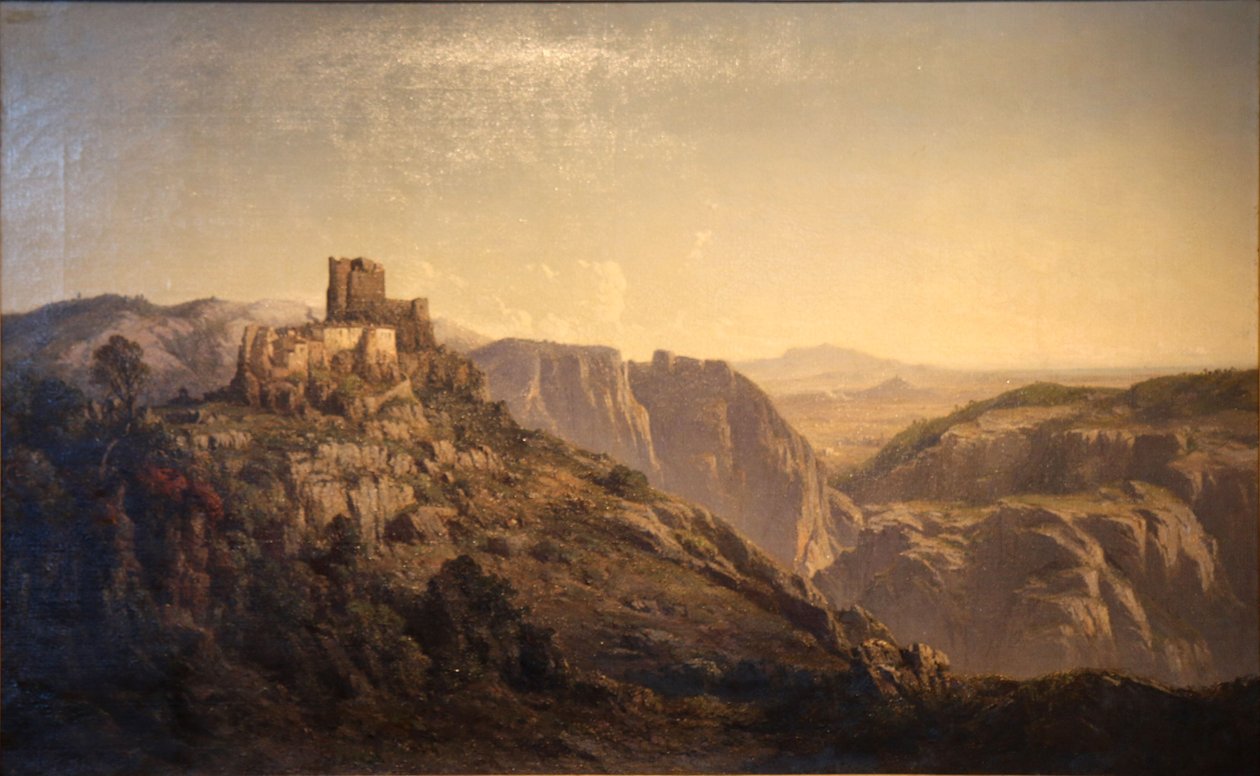 Panorama über die Hügel des Schlosses Evenos, nahe Toulon von Vincent Courdouan