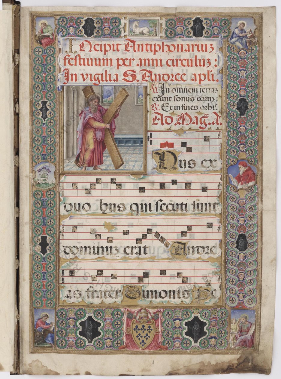 Antiphonar der Sixtinischen Kapelle, Heiliger Andreas von Vincent Raymond