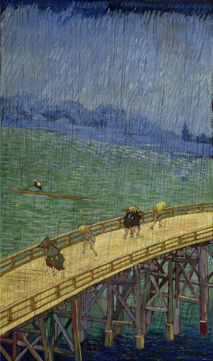 Brücke im Regen (nach Hiroshige) von Vincent van Gogh