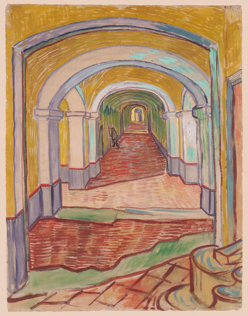 Korridor im Asyl von Vincent van Gogh