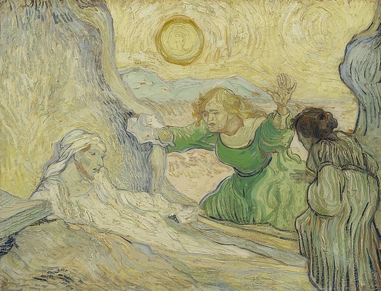 Die Auferweckung des Lazarus (nach Rembrandt) von Vincent van Gogh