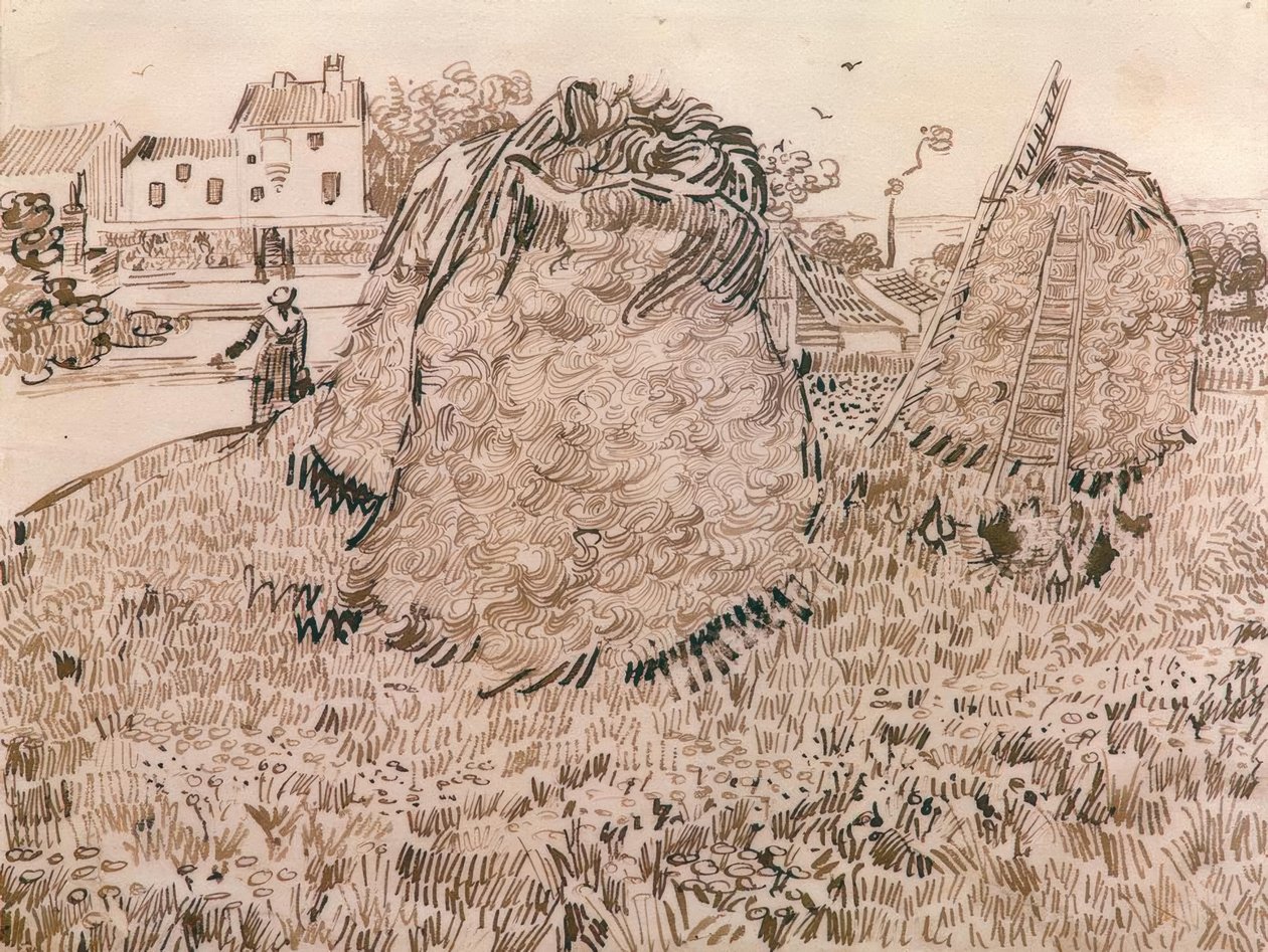 Die Strohhaufen von Vincent van Gogh