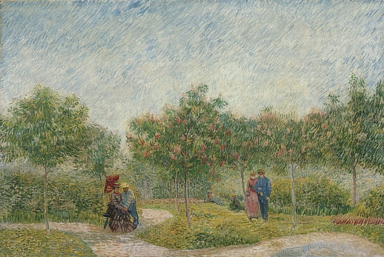 Garten mit Paaren: Square Saint-Pierre von Vincent van Gogh