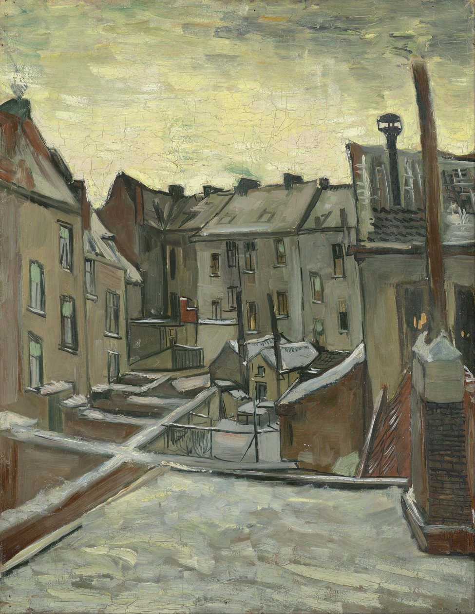 Häuser von hinten gesehen von Vincent van Gogh