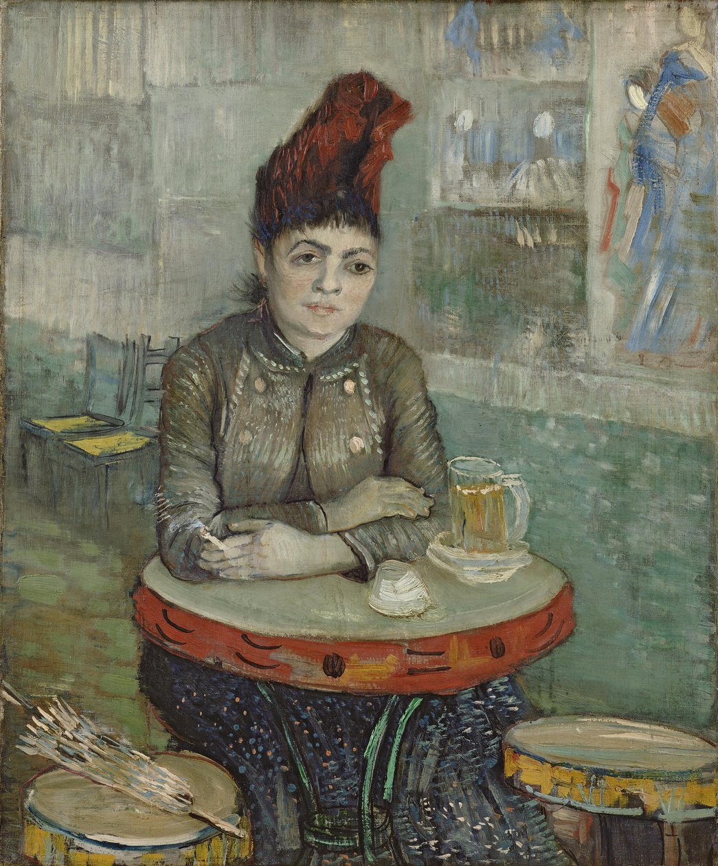 Im Café: Agostina Segatori in Le Tambourin von Vincent van Gogh
