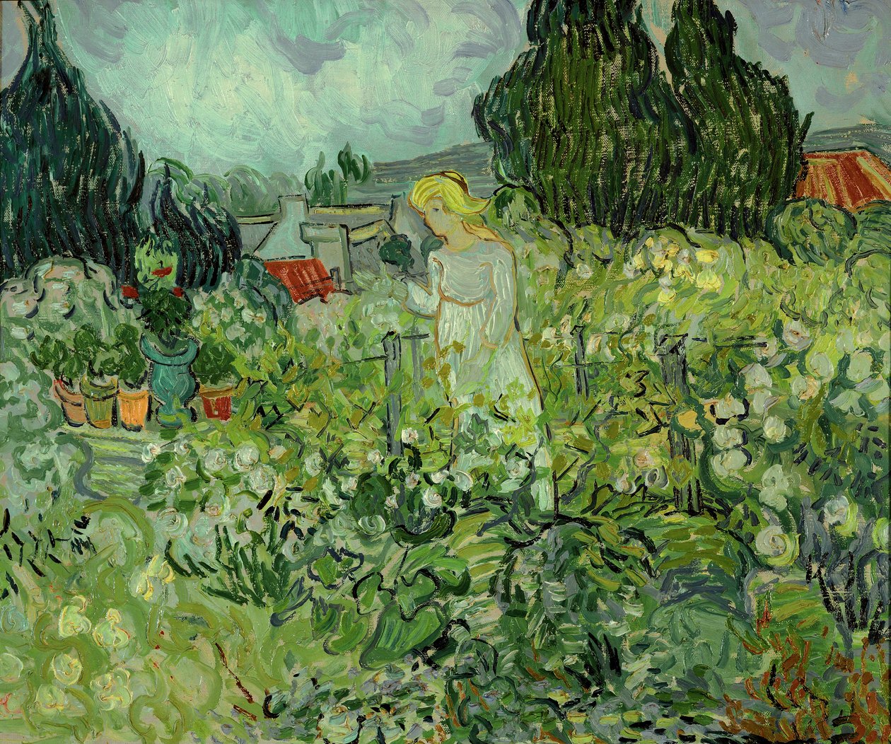 Mlle. Gachet in ihrem Garten in Auvers-sur-Oise von Vincent van Gogh