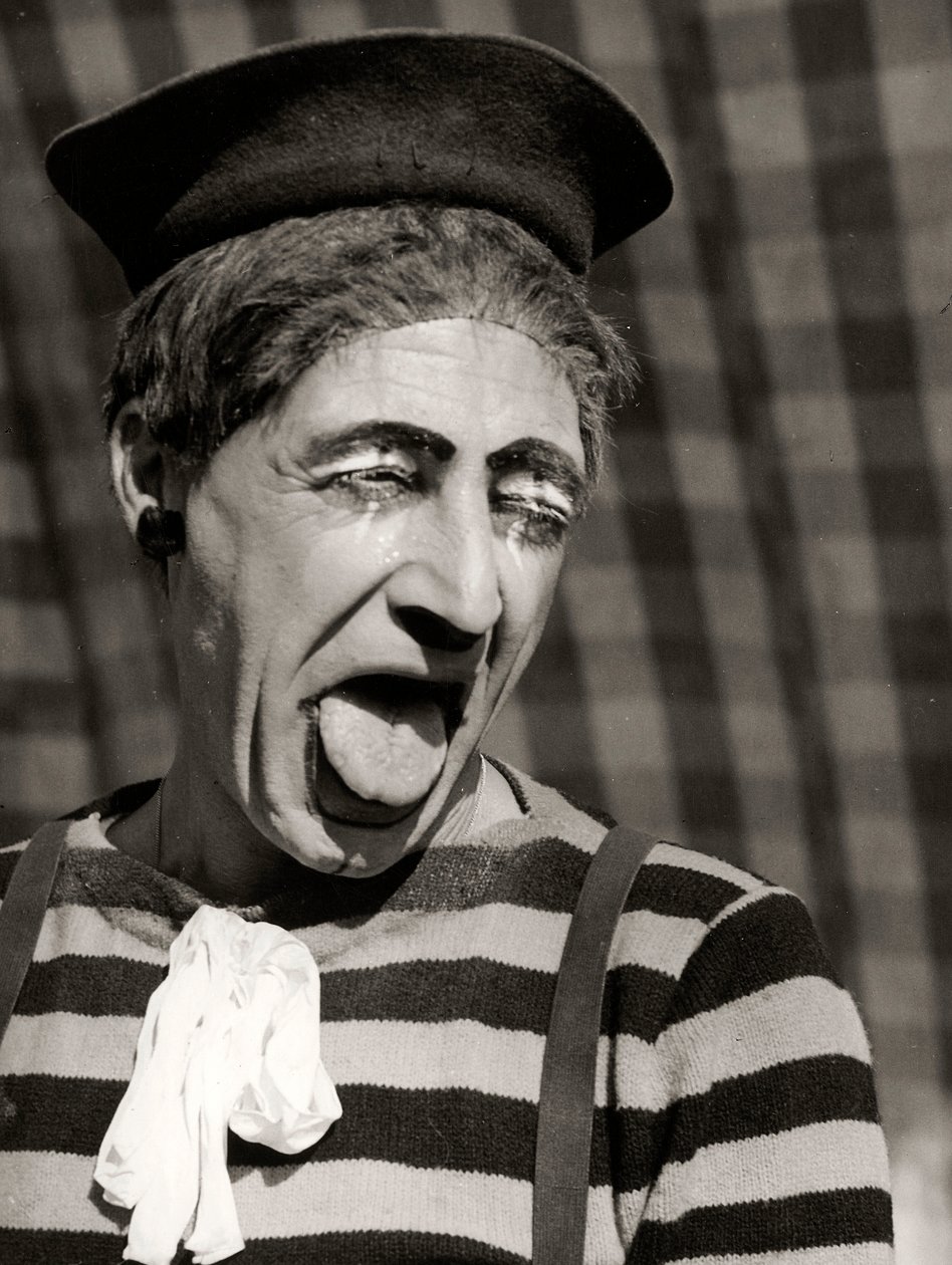 Porträt eines Clowns, Italien, um 1950 von Vincenzo Balocchi