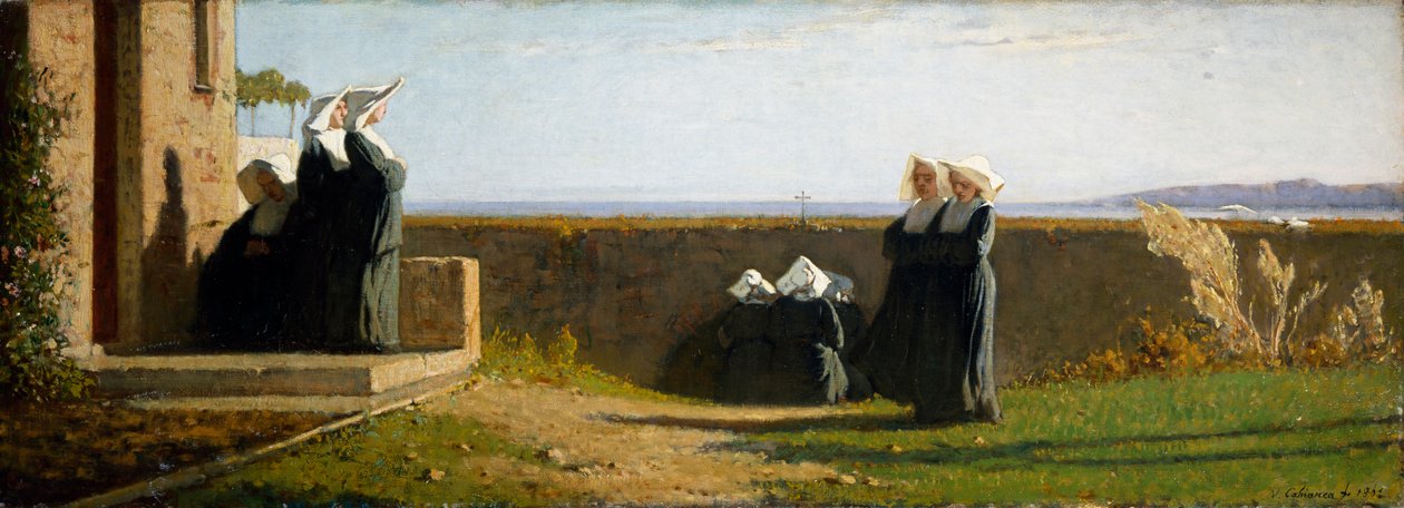 Die Monachine (Nonnen) oder Der Morgen von Vincenzo Cabianca