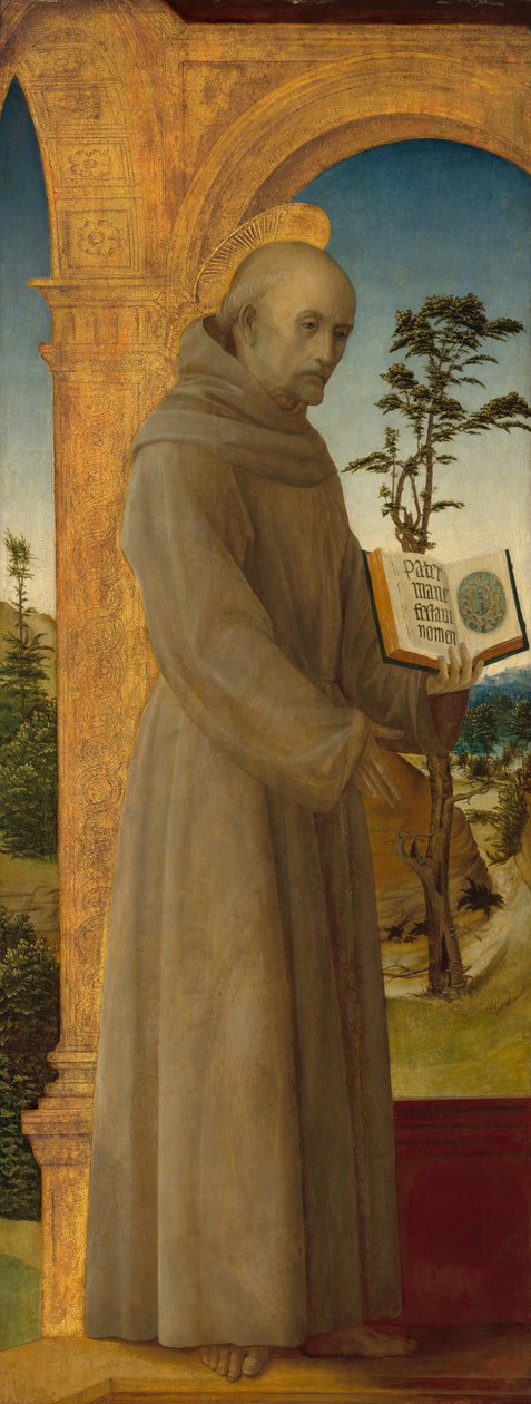 Heiliger Bernardino von Siena von Vincenzo Foppa