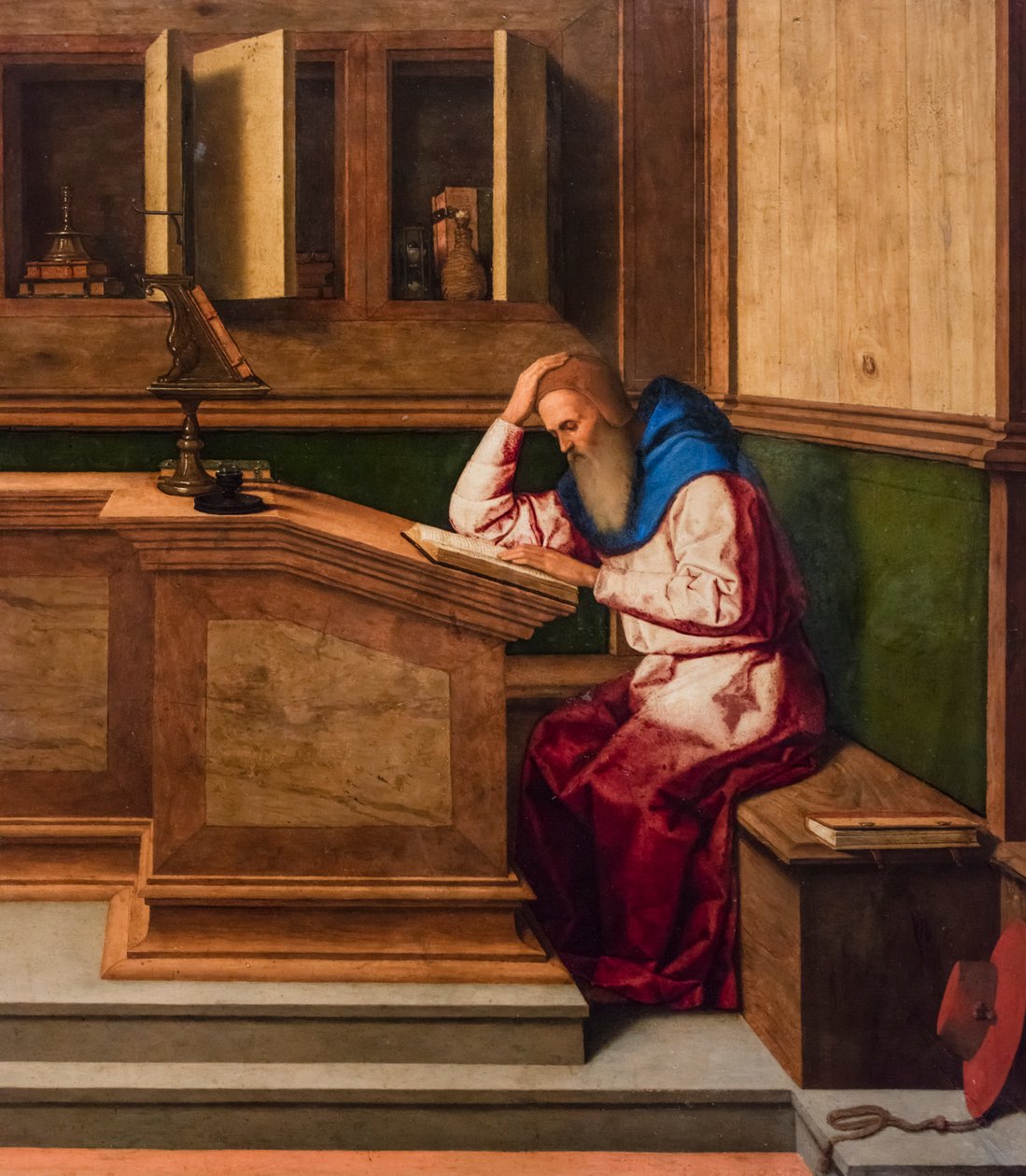 Der heilige Hieronymus in seinem Studierzimmer, um 1515-1520 von Vincenzo di Biagio Catena