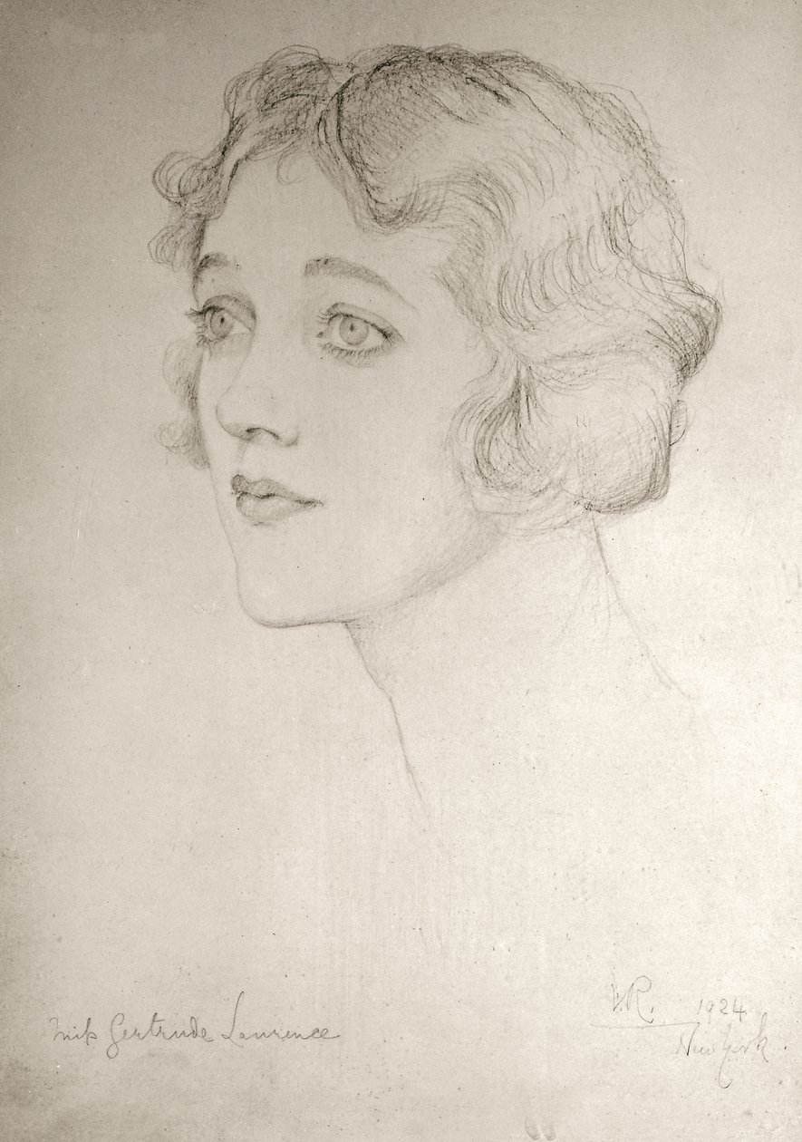Miss Gertrude Lawrence, 1924 von Violet Manners