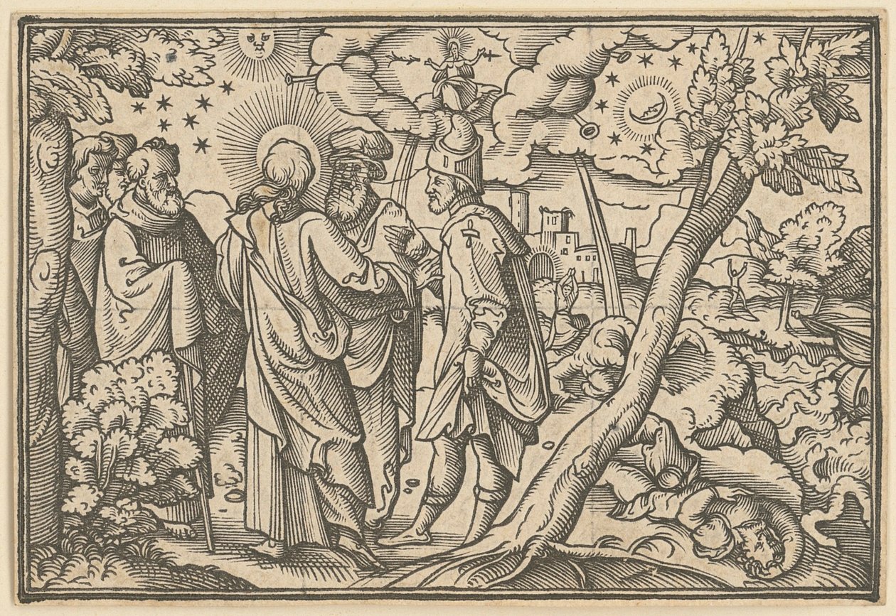 Christus prophezeit die Zerstörung Jerusalems von Virgil Solis