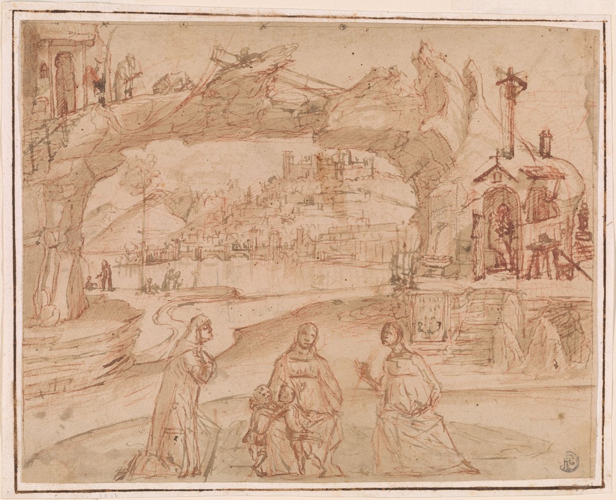 Carpaccio - Jungfrau und Kind mit Heiligen in einer Landschaft, ca. 1500-1510 von Vittore Carpaccio