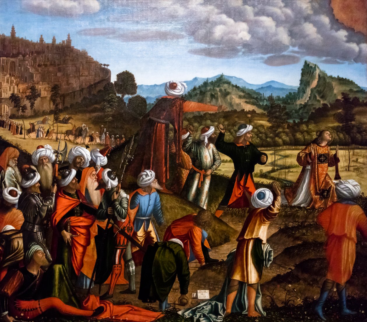 Die Steinigung des heiligen Stephanus, Zyklus des heiligen Stephanus von Vittore Carpaccio