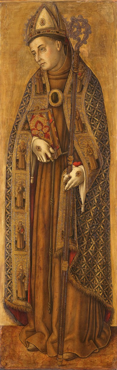 Heiliger Ludwig von Frankreich von Vittore Crivelli