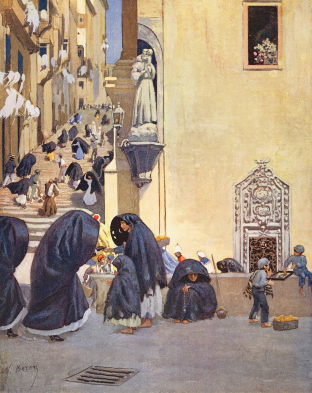 Malta: Eine Ecke der Kirche San Francesco in Valletta von Vittorio Boron