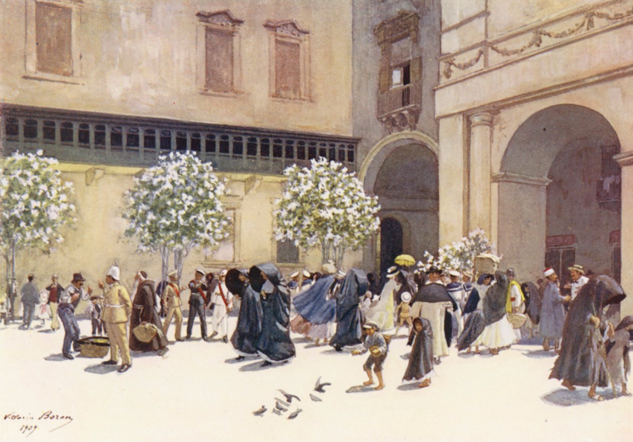 Malta: Piazza Reale, Valletta von Vittorio Boron