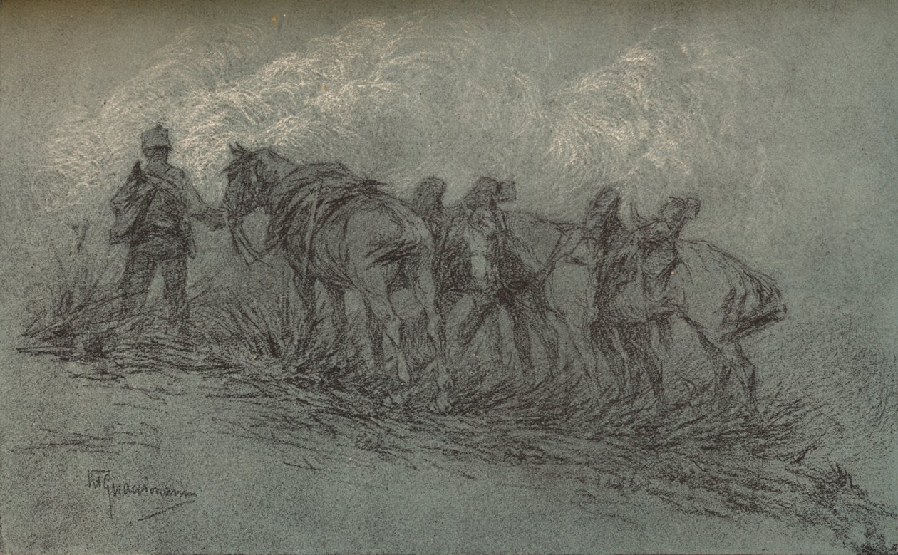 Kreidestudie von Vittorio Guaccimanni, um 1900 von Vittorio Guaccimanni