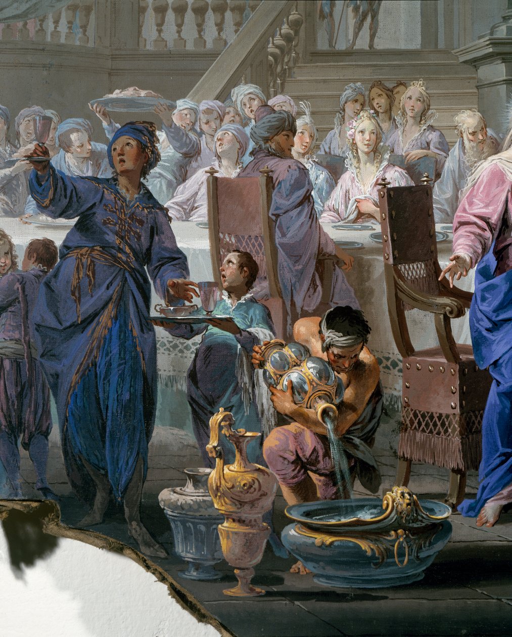 Hochzeit zu Kana (Detail) von Vittorio Maria Bigari