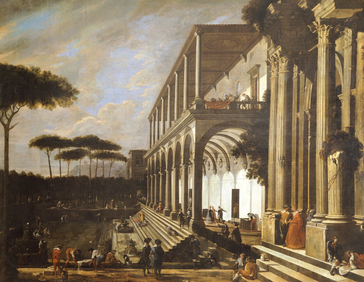 Fest in der Villa von Poggioreale von Viviano Codazzi