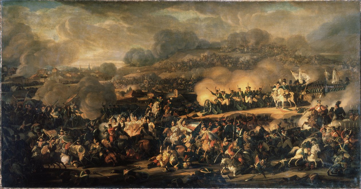 Die Völkerschlacht bei Leipzig im Oktober 1813 von Vladimir Ivanovich Moshkov