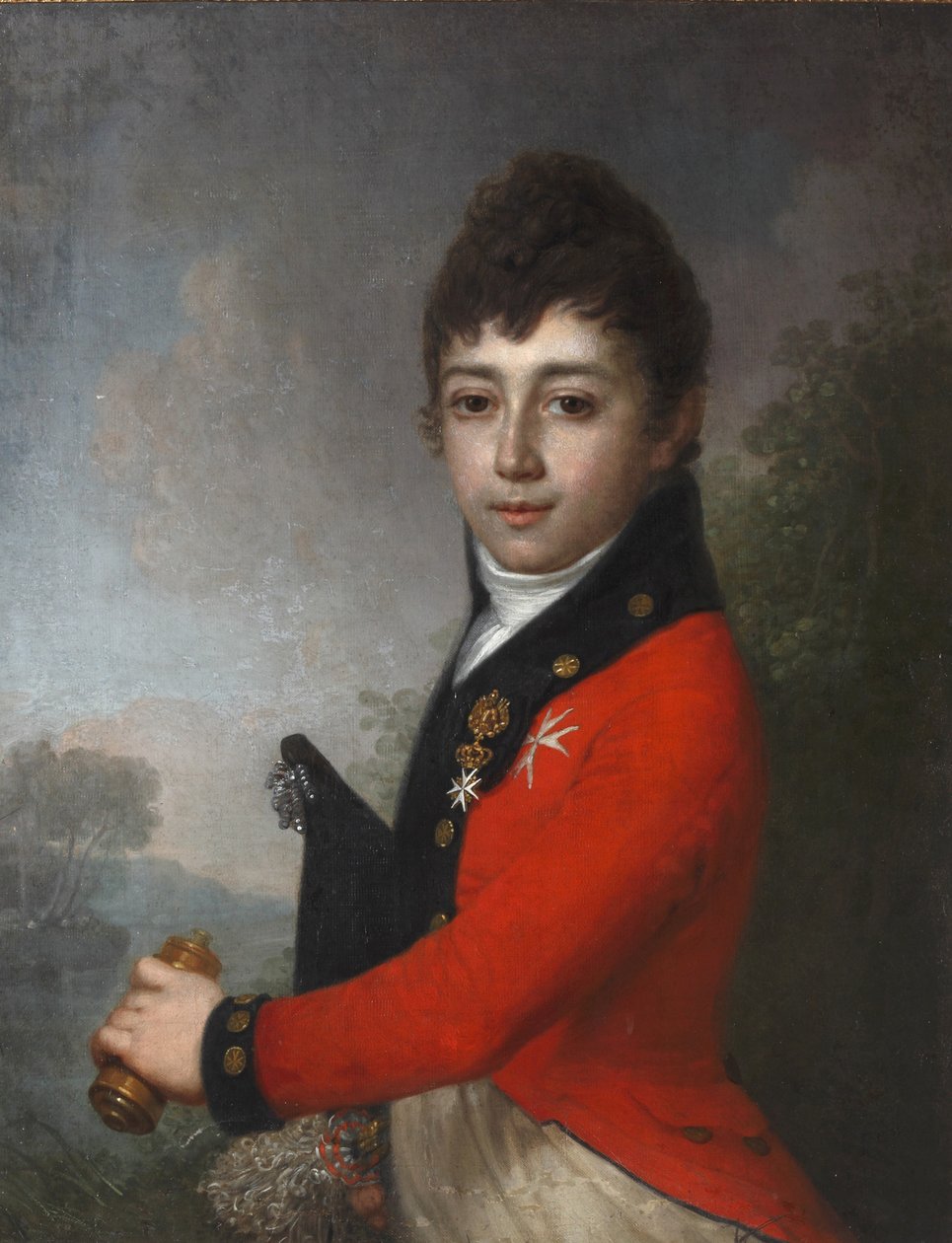 Porträt von Baron Alexey Nikolaevich Serdobin 1790-1834 als Kind von Vladimir Lukich Borovikovsky