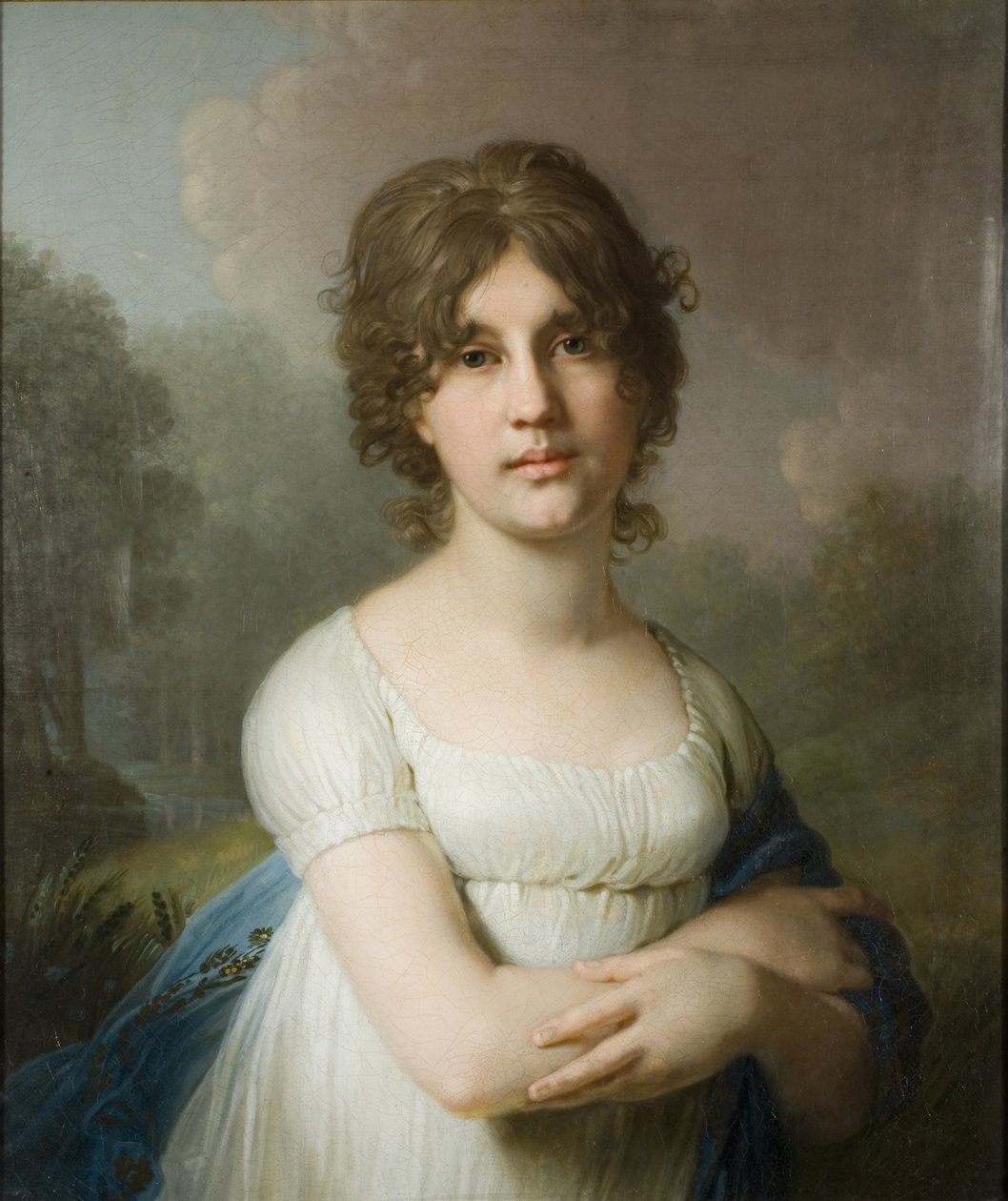 Porträt der Gräfin Jekaterina Gawriilowna Gagarina 1783-1861, 1801 von Vladimir Lukich Borovikovsky