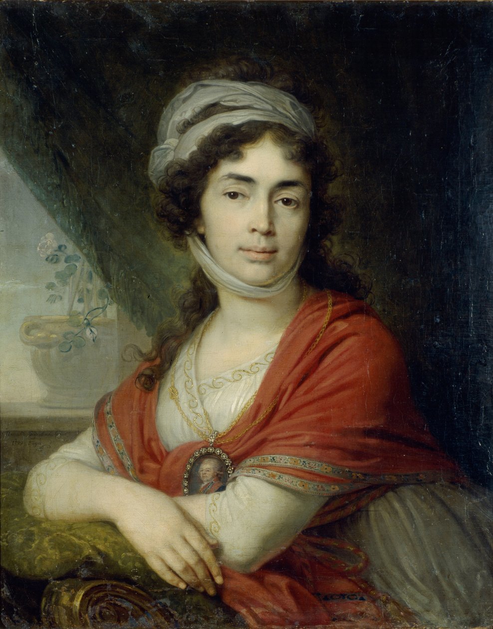 Porträt von Maria Marfa Dmitrievna Dunina, geb. Norova, 1799 von Vladimir Lukich Borovikovsky
