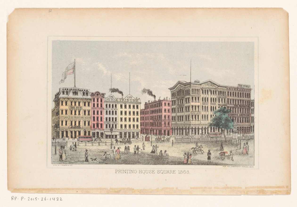 Park Row, Manhattan von W.C. Rogers and Co.