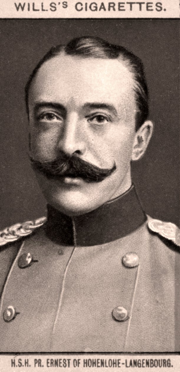 S.D. Fürst Ernst von Hohenlohe-Langenburg, 1908 von WD and HO Wills