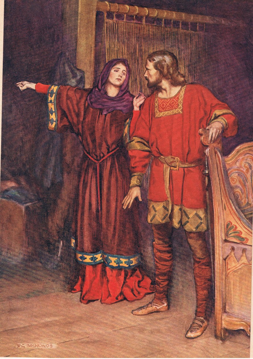 Gertrude enthüllt, dass Hamlet Polonius getötet hat, aus 