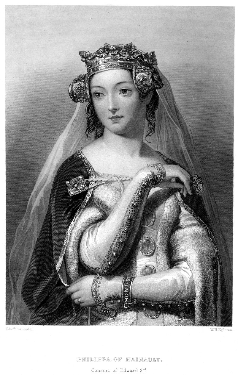 Philippa von Hennegau, Königin Gemahlin von Edward III von W. H. Egleton