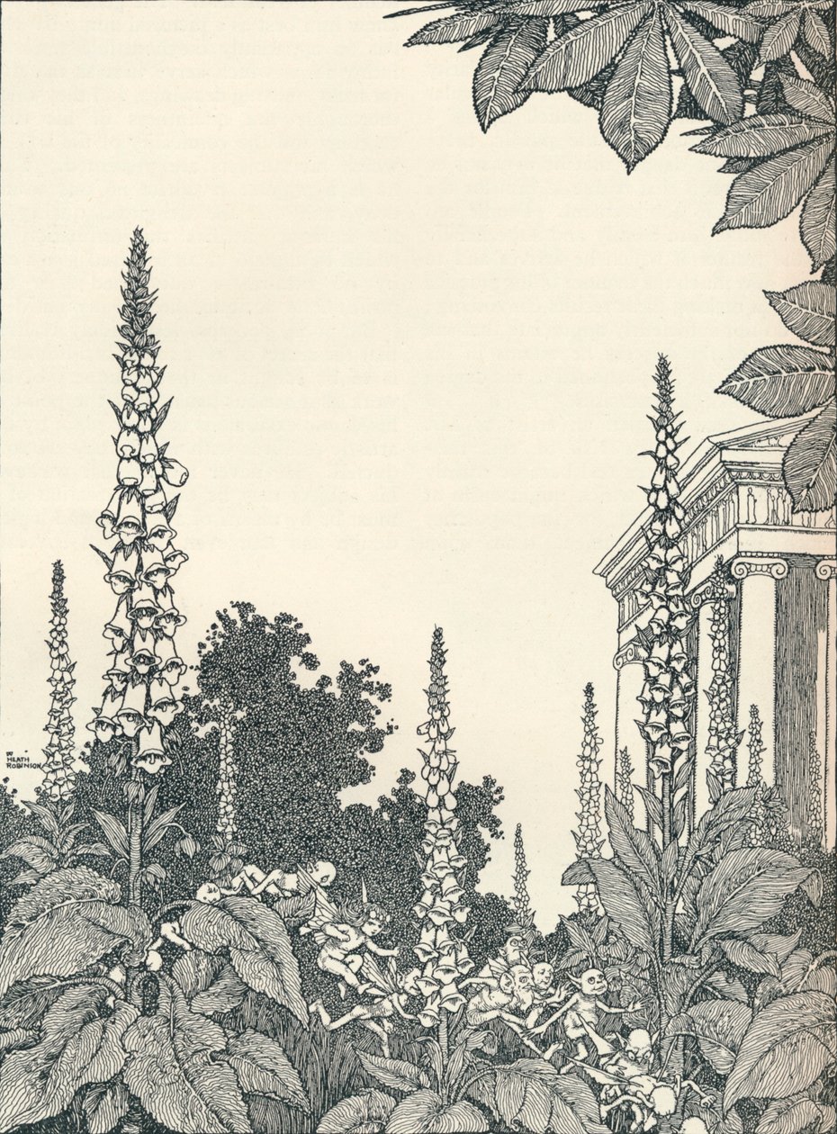 Illustration zu Ein Sommernachtstraum, 1914, 1925 von William Heath Robinson