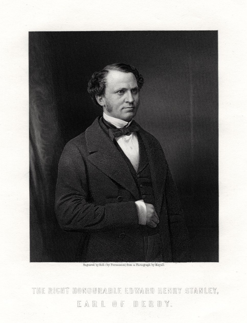Edward Henry Stanley, 15. Earl of Derby, britischer Staatsmann von W. Holl