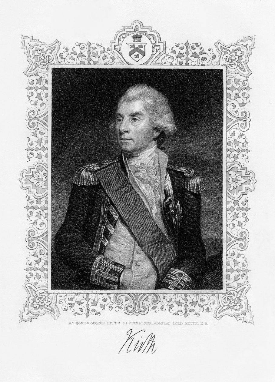 George Keith Elphinstone, 1. Viscount Keith, britischer Admiral, 19. Jahrhundert von W. Holl