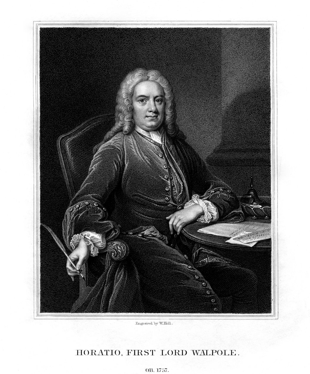 Horatio Walpole, 1. Baron Walpole von Wolterton, englischer Diplomat und Politiker, 1831 von W. Holl