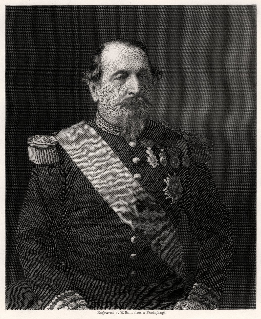 Napoleon III., Kaiser von Frankreich, 19. Jahrhundert von W. Holl