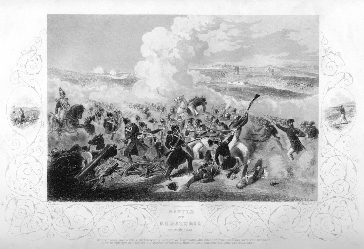 Die Schlacht von Eupatoria während des Krimkrieges, 1855-1857 von W. Hulland